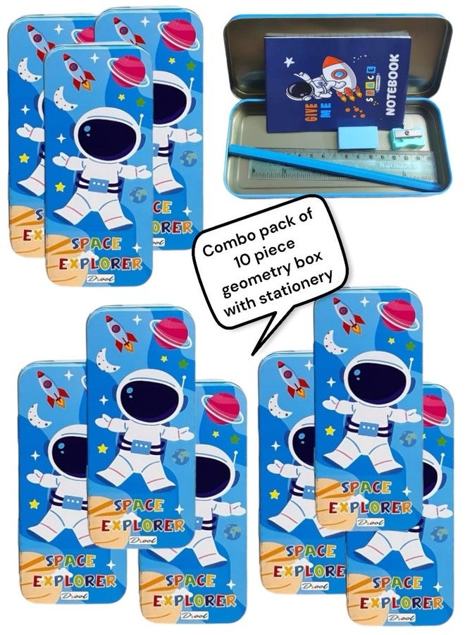 Le Delite Space Astronaut Theme Pencil Box Case with Pencil, Scale,Eraser,Sharpener & Diary Combo Set | Birthday Return Gift Party Favor for Kids (Space - 10 Box) - Image 2